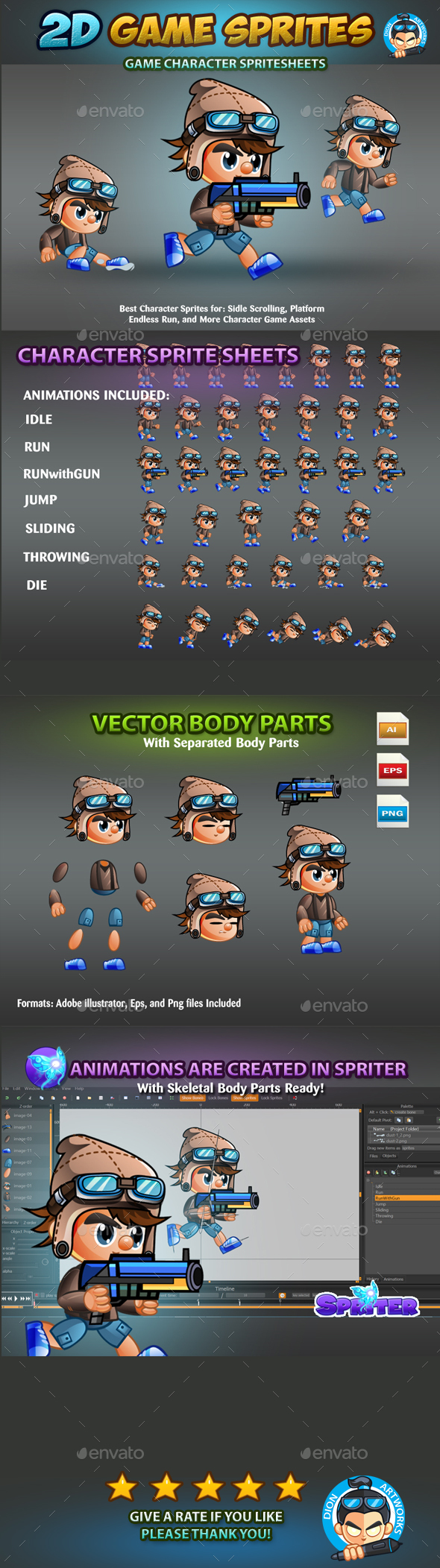 Top Down Sprites Generator Tinkytyler Org Stock Photos Graphics